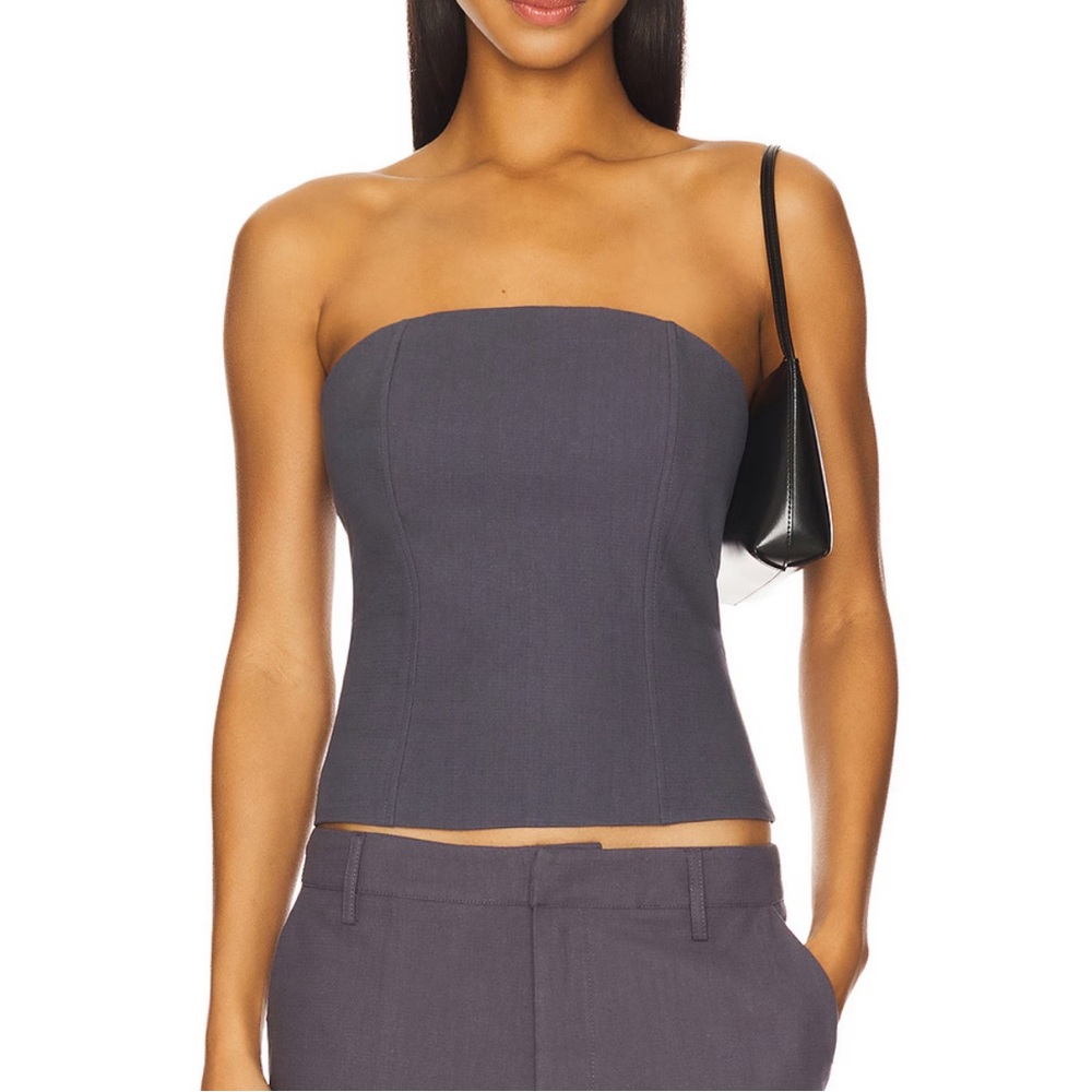 Lioness Blue Grey Corset Top